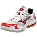 Mizuno Women's Wave Spike 12 Volleyball Shoe,White/Red/Black,9 M