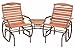Angel Line Windsor Glider and Ottoman Set, Espresso with Chocolate Cushion