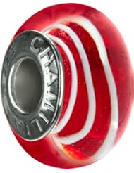 Authentic Chamilia Murano Charm "Red Spiral" O-17
