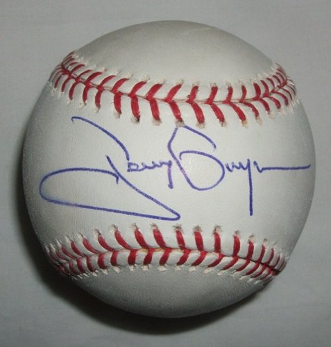 Tony Gwynn Autographed Official Major League Baseball W/PROOF, Picture of Tony Signing For Us, San Diego Padres