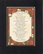 Touching and Heartfelt Poem for Sisters - Sharing with You, My Sister Poem on 11 x 14 inches Double Beveled Matting