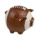 Grasslands Road Piggy Sport Bank, Gloss Ceramic, 4 by 5-Inch, Football