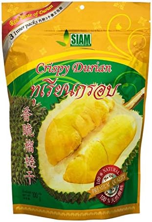 Siam Preserved, Crispy Durian, 100 g (Pack of 1)