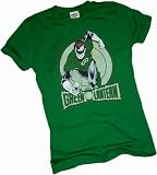 Green Lantern Crop Sleeve Fitted Juniors T-Shirt