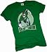 Green Lantern Crop Sleeve Fitted Juniors T-Shirt