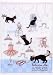 weißer A5 Mini Schnellhefter Mappe mit Katzen Ballerina