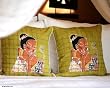 'Vivacious,' cushion covers (pair)