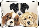 Review Fiddler's Elbow  / Peeping Puppies Dogs Sue Hall Home Decor Throw PIllow