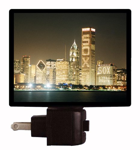 Chicago Sports Night Light - Sox Win - Chicago Skyline LED NIGHT LIGHT