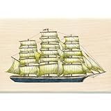 Inkadinkado Tim Coffey Wood Stamp, Tall Ship