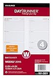 Day Runner Weekly Compact Desk Calendar Planner Refill 2015, 5.5 x 8.5 Inch Page Size, Size 4 (061-285Y)