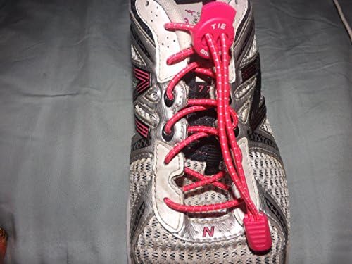 JCAM Breast Cancer Awareness Hot Pink Lock Laces (Elastic No Tie Shoelaces) with Ribbon Charm