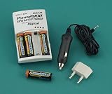 POWER 2000 XP444AC-DC NiMH Rechargeable AA Batteries with 110v/220v Charger