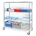 Quantum Storage Systems CC246074CVV Wire Cart Cover with Velcro Flap, 10 Gauge Vinyl, Clear, 24" Width x 60" Length x 74" Height