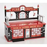 Firefighter Toy Box Bench by Levels of Discovery