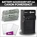 2 Pack Canon NB-9L Replacement Battery and Charger Kit for Canon PowerShot SD4500IS SD4500 Elph 510 HS Elph 520 HS, Elph 530 HS, Ixus 500 HS, Ixus 1100 HS Digital Camera Includes 2 Replacement NB-9L Lithium-Ion Battery + Ac/dc Rapid Travel Charger + LCD Screen Protectors