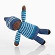 Pebble crochet pixie rattle - Birch - blue