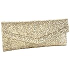 Jessica McClintock Sparkles V-Flap Clutch