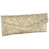 Jessica McClintock Sparkles V-Flap Clutch
