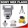 Sony Alpha HVL-F20S Flash with Cleaning & Accessory Kit for Sony NEX-3, NEX-C3, NEX-5 & NEX-5N Cameras