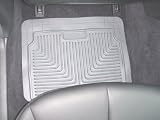 Husky Liners 52022 Heavy Duty Gray Rubber Rear Floor Mat - Set of 2