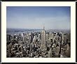 Empire State Building Photograph - Beautiful approx. 22"x26" Framed & Matted - 7/8" Rounded, Shiny, Black Metal Frame - Photographic Print by Carol M. Highsmith