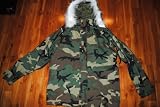 BRAND NEW ORIGINAL US ARMY ISSUE - ECWCS GORE-TEX COLD WEATHER WOODLAND CAMOUFLAGE PARKA WITH FUR RUFF ON HOOD - SIZE : MEDIUM REGULAR