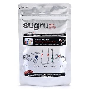 Sugru Air-curing Rubber - 8 x 5g of mini packs with a mixture of Multicolors