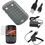 GTMax Smoke Checker TPU Gel Case + Clear LCD Screen Protector + Car Charger ....