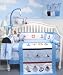 Baby Boats Aventure baby Infant Crib Nursery Bedding SET 10pcs ** Reversible Into 2 Designs ! **
