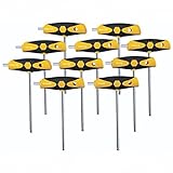 Wiha 54097 T-Handle, Ball Hex Dual Drive Inch Set, 10 Piece [並行輸入品]