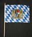 10 St�ck Bavaria Fahne aus Stoff Holzstab Oktoberfest