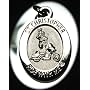 St. Christopher "RIDE WITH ME" Motorcycle Medal--Keychain, featuring Touring Model Bike, BH020-Touring