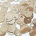 Large Hole Round Sequin 20mm Pale Gold Metallic Loose Couture Paillettes