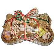 Holiday Dog Gift Basket - Edible Basket with Organic Dog Treats - Heidi's Homemade