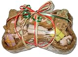 Holiday Dog Gift Basket - Edible Basket with Organic Dog Treats - Heidi's Homemade