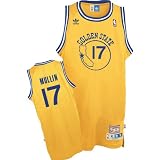 Chris Mullin Jersey: adidas Gold Throwback Swingman #17 Golden State Warriors Jersey