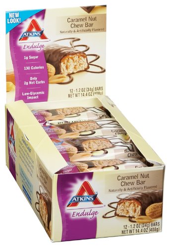 Atkins - Endulge Caramel Nut Chew Bar, 12 bar by Atkins