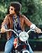 Warren Beatty 12x16 Matte Color Photo (With a Triumph Tiger Motorcycle)