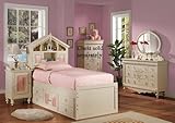 4pc Full Size Bedroom Set White Finish