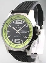 MENS CROTON SPORTY RUBBER DAY DATE WATCH CA301119BSGR