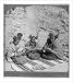 Historic Print (L): Three Indian girls weaving baskets, village of Shipaulovi, Hopi Reservation, Arizona