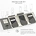 Galaxy S7 Case, Black Gray SaharaCase® Samsung Protective Kit [Bonus Tempered Glass Screen Protector] Premium Rugged Shock-Absorption TPU Bumper & Hard Plastic Frame 
