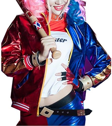 Halloween Adult Women's Batman Harley Quinn Cosplay Costume Deluxe Dress (M)