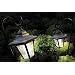 2 x SOLAR POWERED GARDEN LIGHTS LANTERNS WITH CROOKS