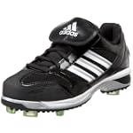 adidas Women's Excel IC Pro Lo 9 Softball Cleat,Black/White/Silver,8.5 M