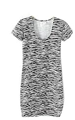 Spring Zebra Print Knit  Dress