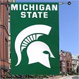 Michigan State Spartans Applique Banner Flag