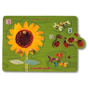 Crocodile Creek Garden 123 Wooden Puzzle