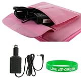 51ya66YberL. SL160  Acer Aspire One AOD150 1165 10.1 Inch Netbook Cube Carrying Case with 12v Car Charger   Pink
